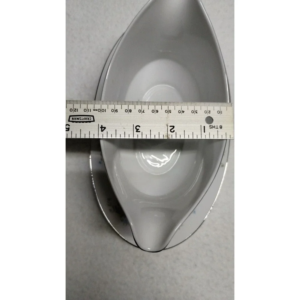 Royal Court Gravy Boat with Attached‎ Underplate Blue Fantasy Fine China